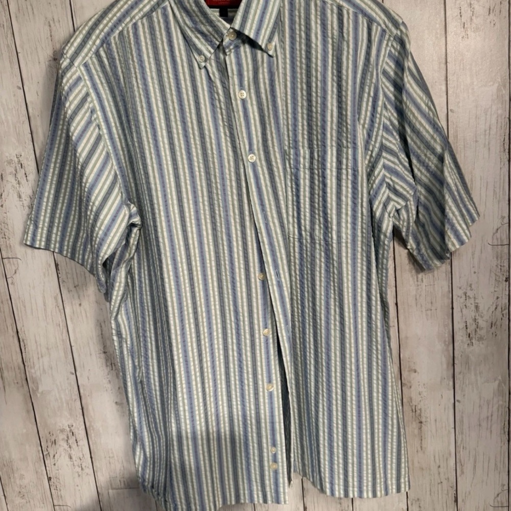 Austin Reed Striped Button-Down Shirt - Picture 3 of 9